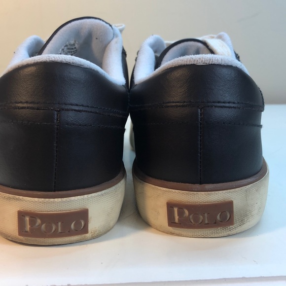 Polo by RL Brown Leather Shoes Tan Pony Size 11 - Picture 4 of 9